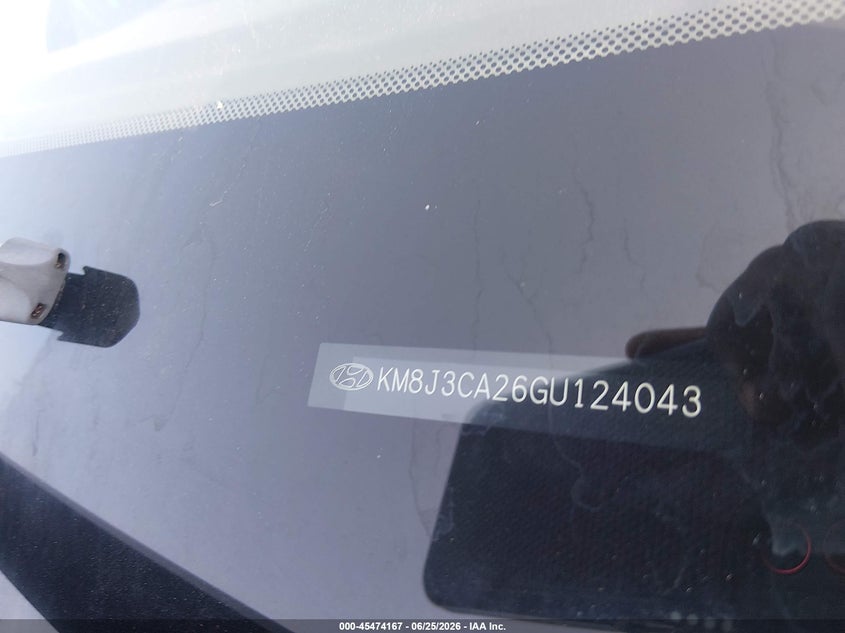2016 Hyundai Tucson VIN KM8J3CA26GU124043 IAAI salvage auction — NORMAL WEAR, Original (Texas), sold $3,700 on 2026-07-13 (photo 9)