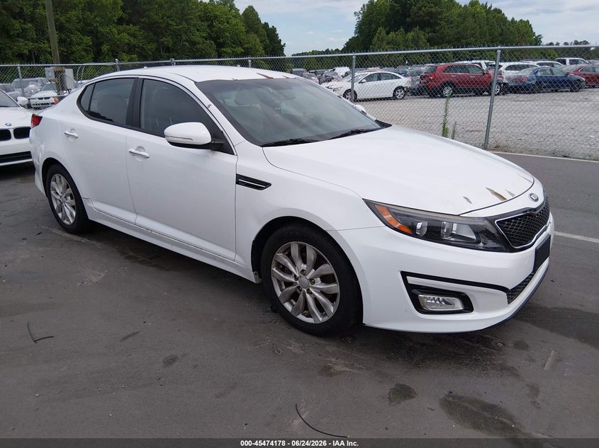 2014 Kia Optima VIN 5XXGM4A72EG309464 IAAI salvage auction — NORMAL WEAR, Clear (North Carolina), sold $450 on 2026-07-29 (photo 1)