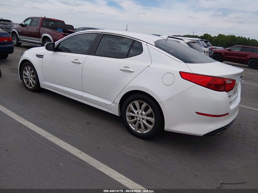 2014 Kia Optima VIN 5XXGM4A72EG309464 IAAI salvage auction — NORMAL WEAR, Clear (North Carolina), sold $450 on 2026-07-29 (photo 3)