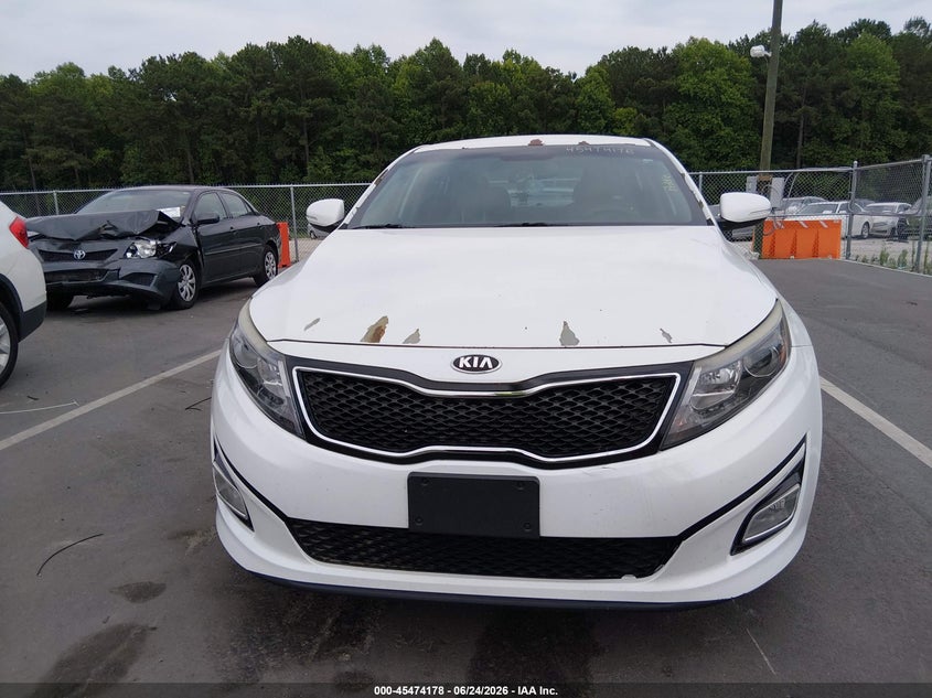 2014 Kia Optima VIN 5XXGM4A72EG309464 IAAI salvage auction — NORMAL WEAR, Clear (North Carolina), sold $450 on 2026-07-29 (photo 6)