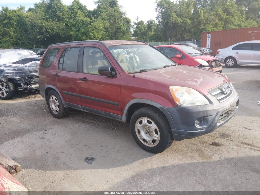 2005 Honda Cr-v VIN JHLRD68585C008080 IAAI salvage auction — NORMAL WEAR, Clear (Maryland), sold $850 on 2026-07-23 (photo 1)
