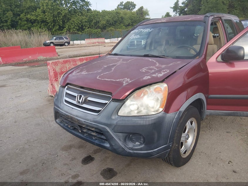 2005 Honda Cr-v VIN JHLRD68585C008080 IAAI salvage auction — NORMAL WEAR, Clear (Maryland), sold $850 on 2026-07-23 (photo 6)
