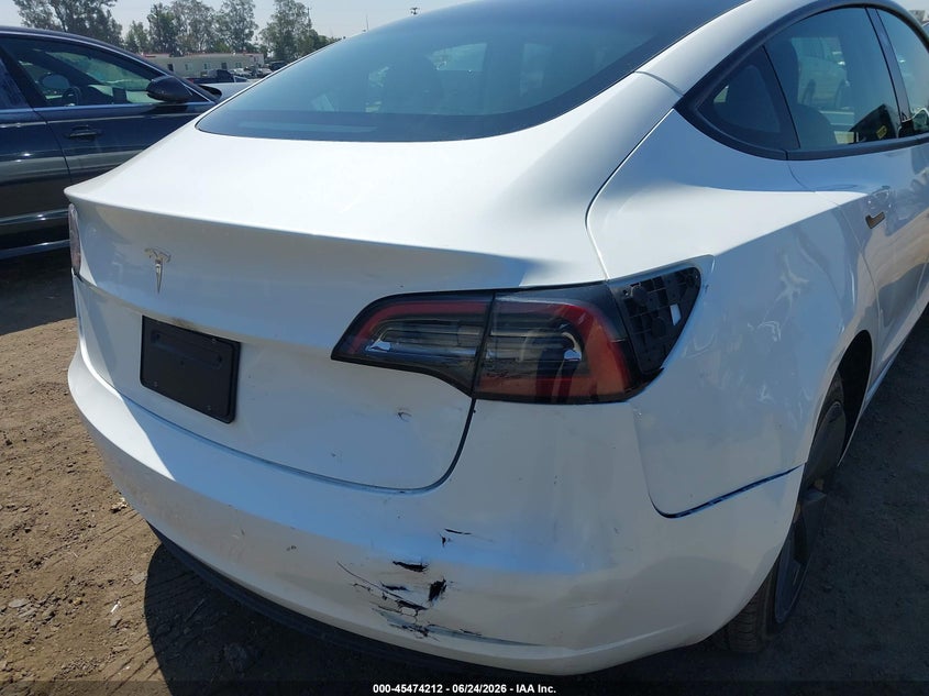 2023 Tesla Model 3 VIN 5YJ3E1EA1PF580862 IAAI salvage auction — REAR END, Salvage (California), sold $8,850 on 2026-07-15 (photo 6)