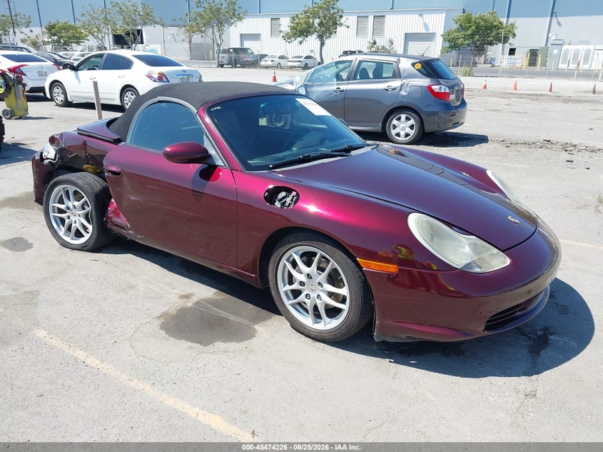 2003 Porsche Boxster VIN WP0CA29853U623819 IAAI salvage auction — REAR END, Salvage (California), sold $1,050 on 2026-07-29 (photo 1)