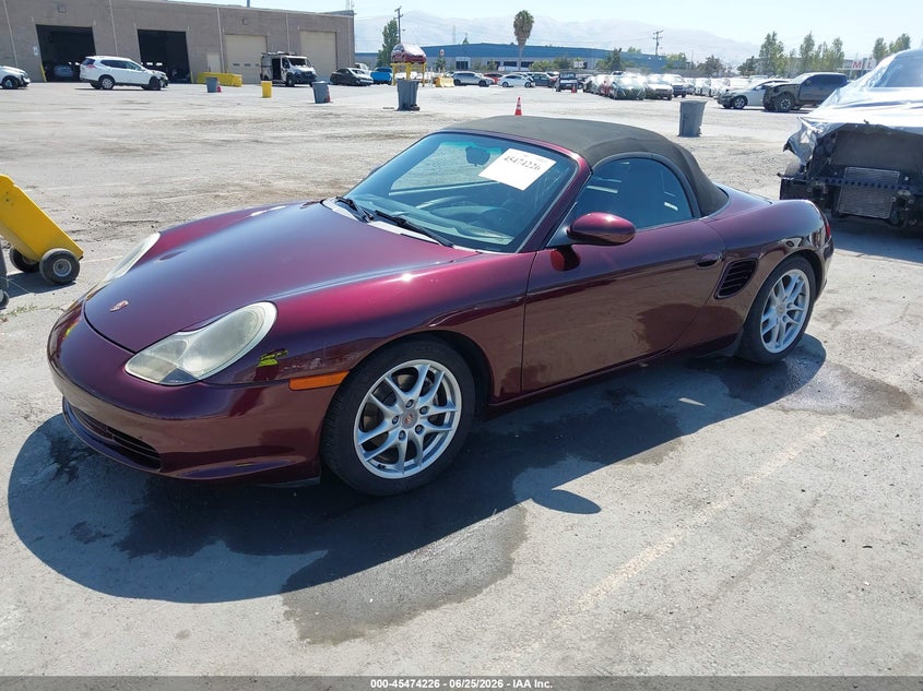 2003 Porsche Boxster VIN WP0CA29853U623819 IAAI salvage auction — REAR END, Salvage (California), sold $1,050 on 2026-07-29 (photo 2)
