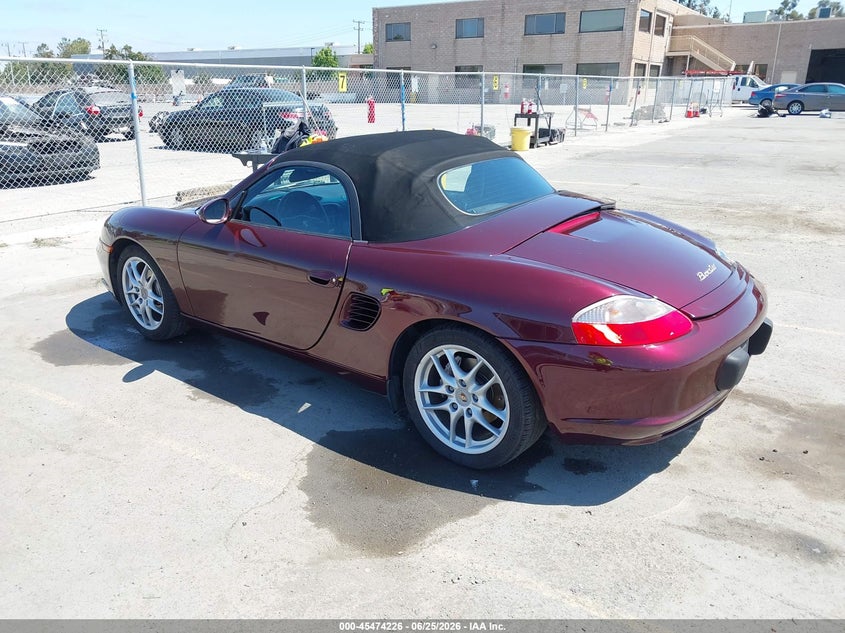 2003 Porsche Boxster VIN WP0CA29853U623819 IAAI salvage auction — REAR END, Salvage (California), sold $1,050 on 2026-07-29 (photo 3)