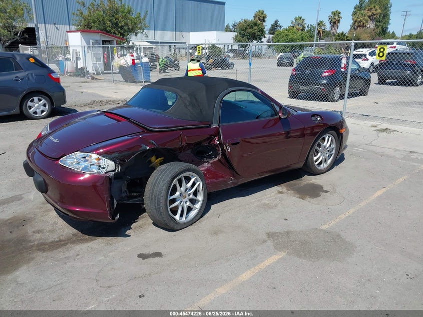 2003 Porsche Boxster VIN WP0CA29853U623819 IAAI salvage auction — REAR END, Salvage (California), sold $1,050 on 2026-07-29 (photo 4)