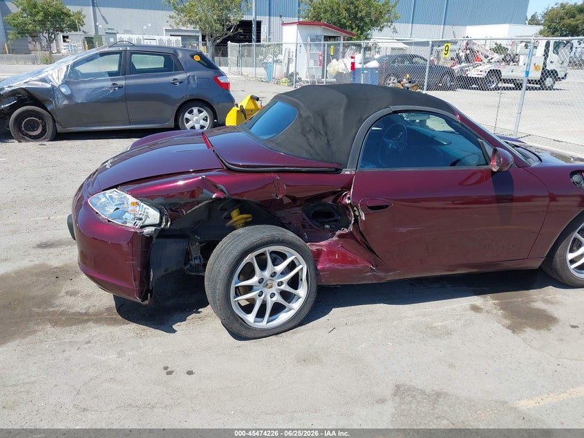 2003 Porsche Boxster VIN WP0CA29853U623819 IAAI salvage auction — REAR END, Salvage (California), sold $1,050 on 2026-07-29 (photo 6)