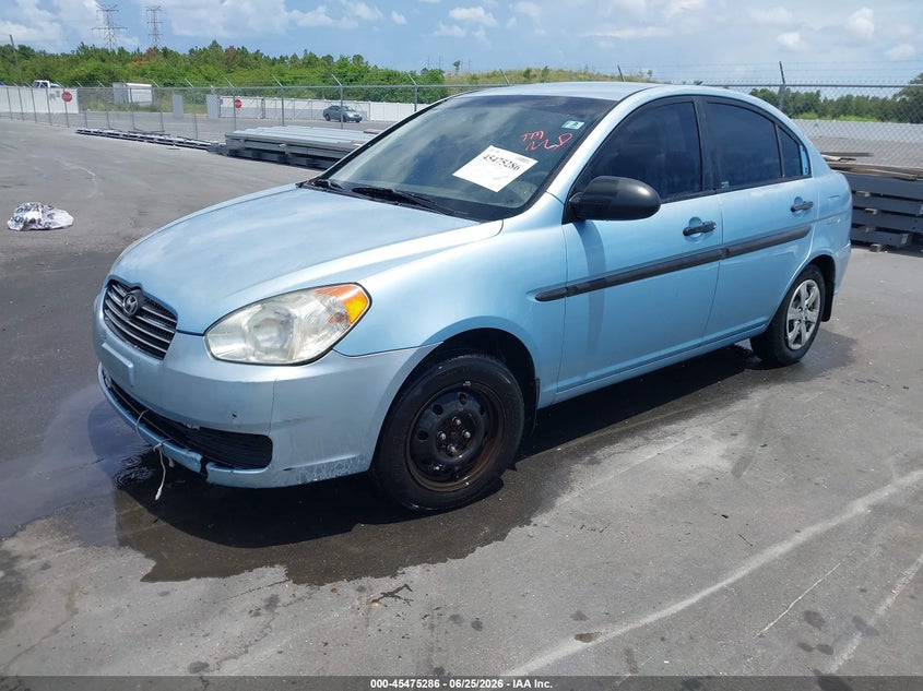 2009 Hyundai Accent VIN KMHCM46CX9U293837 IAAI salvage auction — NORMAL WEAR, Clear (Florida), sold $25 on 2026-07-29 (photo 2)