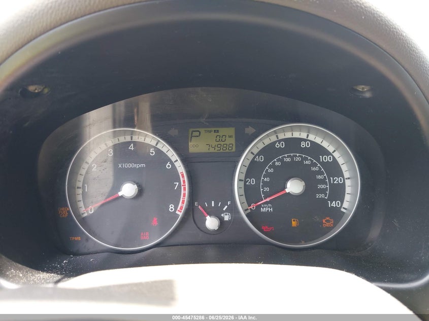 2009 Hyundai Accent VIN KMHCM46CX9U293837 IAAI salvage auction — NORMAL WEAR, Clear (Florida), sold $25 on 2026-07-29 (photo 7)