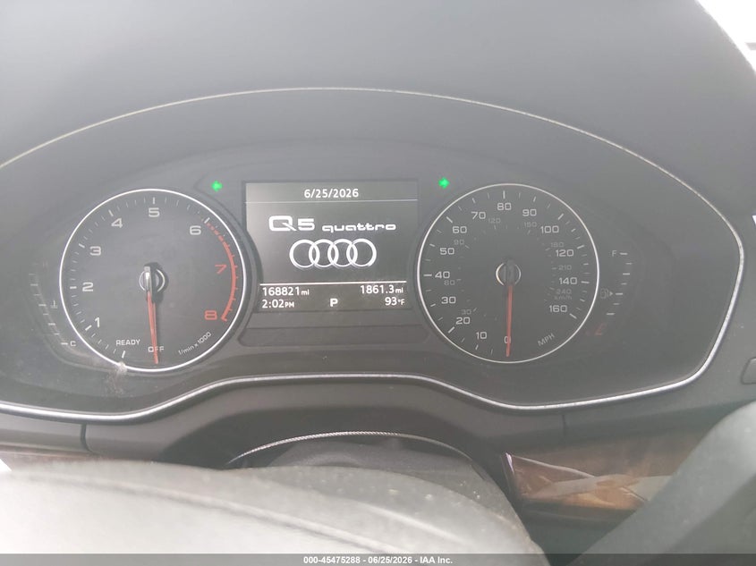 2018 Audi Q5 VIN WA1ANAFY1J2009914 IAAI salvage auction — NORMAL WEAR, Original (Texas), sold $1,300 on 2026-07-29 (photo 7)