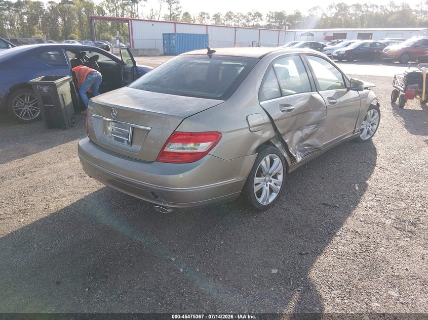 2011 Mercedes-benz C-klasse VIN WDDGF5EB2BA466455 IAAI salvage auction — FRONT END, Clear (Alabama), sold $275 on 2026-08-11 (photo 4)