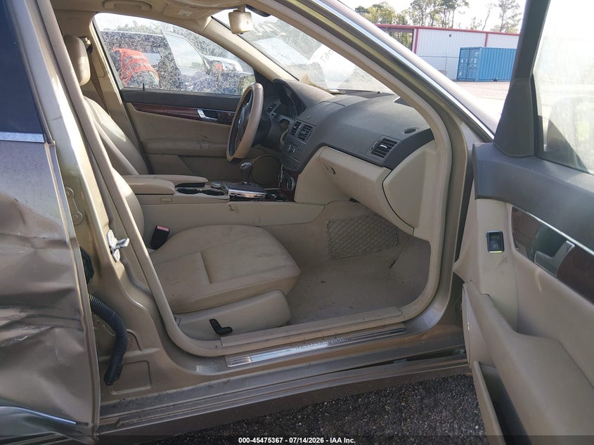 2011 Mercedes-benz C-klasse VIN WDDGF5EB2BA466455 IAAI salvage auction — FRONT END, Clear (Alabama), sold $275 on 2026-08-11 (photo 5)