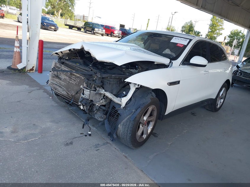 2019 Jaguar F-pace VIN SADCS2FX4KA601792 IAAI salvage auction — FRONT END, Salvage Title, sold $1,100 on 2026-07-29 (photo 2)