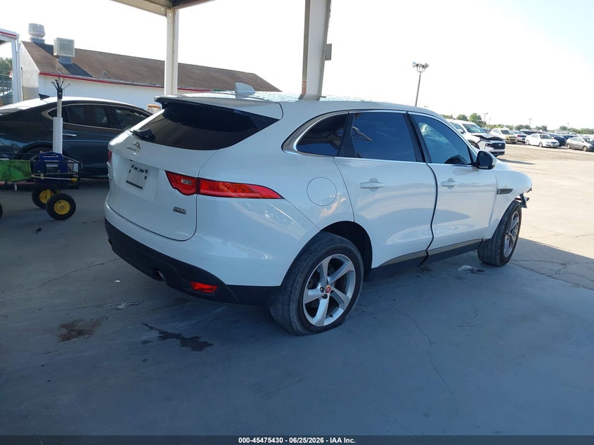 2019 Jaguar F-pace VIN SADCS2FX4KA601792 IAAI salvage auction — FRONT END, Salvage Title, sold $1,100 on 2026-07-29 (photo 4)