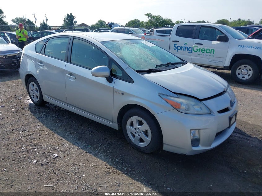 2011 Toyota Prius VIN JTDKN3DU4B1403209 IAAI salvage auction — FRONT END, Clear (Virginia), sold $1,250 on 2026-07-28 (photo 1)