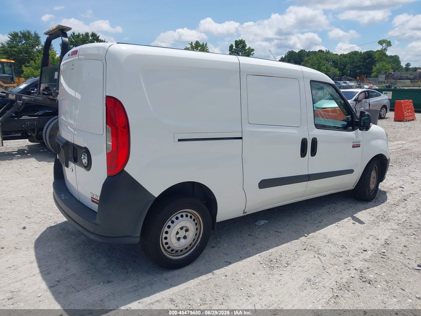 2017 Ram Promaster city VIN ZFBERFAB5H6E17465 IAAI salvage auction — FRONT END, Salvage (North Carolina), sold $575 on 2026-07-21 (photo 4)