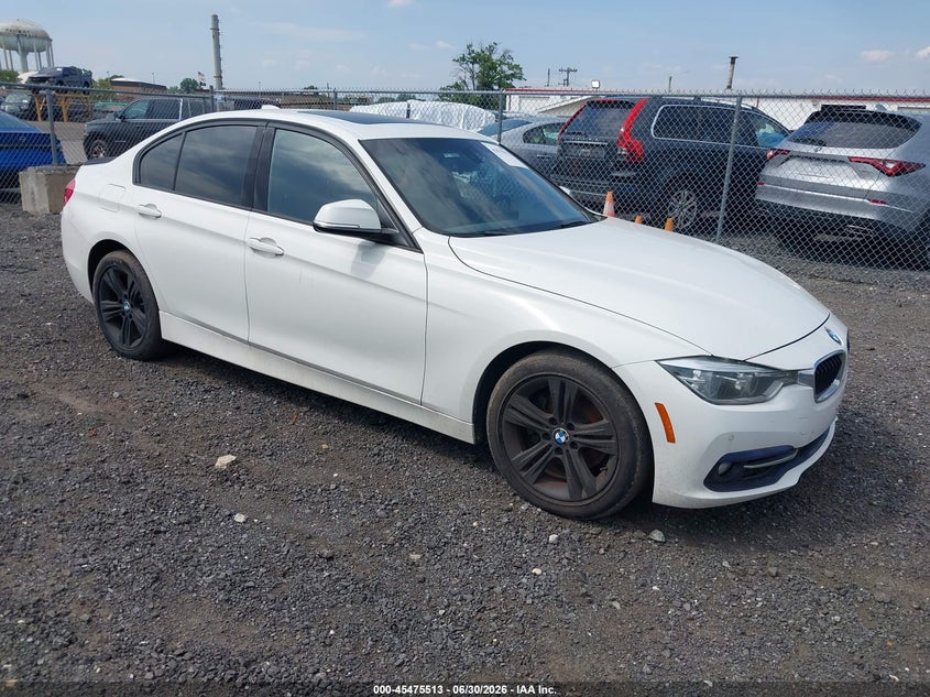 2016 BMW 3 series VIN WBA8E3G54GNT77559 IAAI salvage auction — NORMAL WEAR, Clear (New Jersey), sold $1,850 on 2026-07-20 (photo 1)