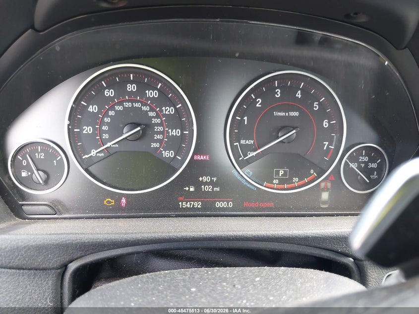 2016 BMW 3 series VIN WBA8E3G54GNT77559 IAAI salvage auction — NORMAL WEAR, Clear (New Jersey), sold $1,850 on 2026-07-20 (photo 7)