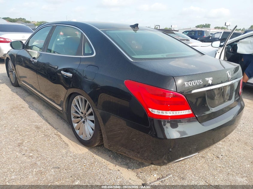 2016 Hyundai Equus VIN KMHGH4JHXGU102407 IAAI salvage auction — NORMAL WEAR, Original (Texas), sold $2,375 on 2026-07-29 (photo 3)