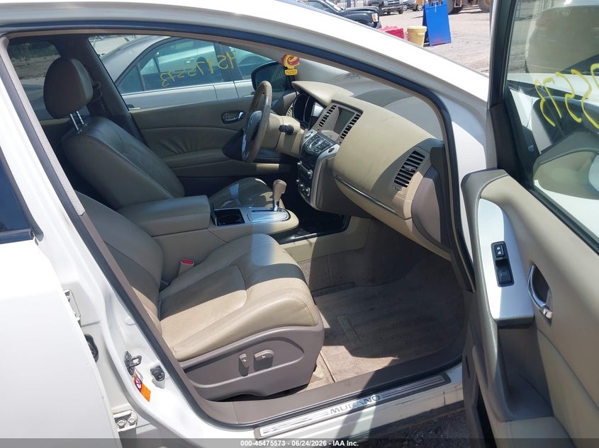 2009 Nissan Murano VIN JN8AZ18W29W203754 IAAI salvage auction — LEFT SIDE, Clear (Indiana), sold $350 on 2026-07-22 (photo 5)