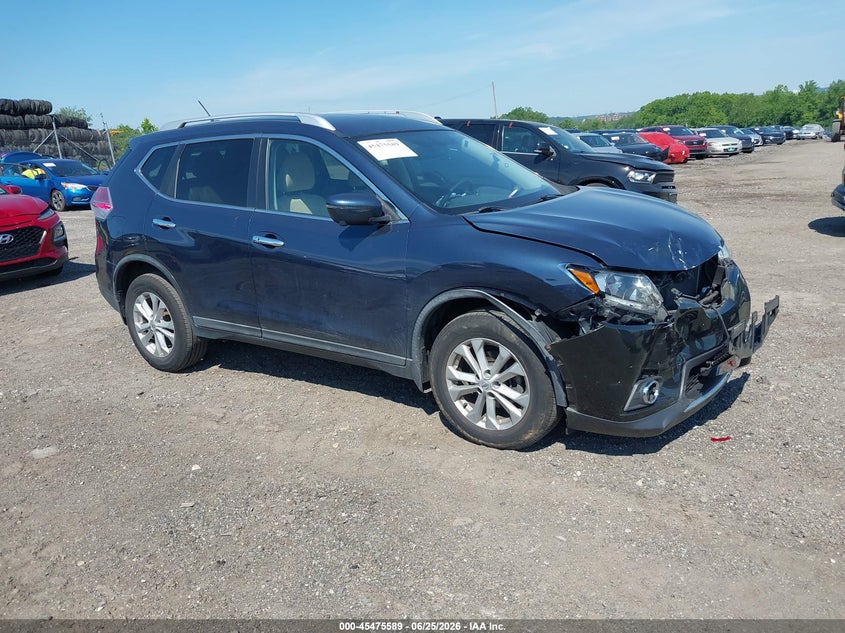 2016 Nissan Rogue VIN KNMAT2MV7GP704811 IAAI salvage auction — FRONT END, Salvage (Pennsylvania), sold $925 on 2026-07-24 (photo 1)