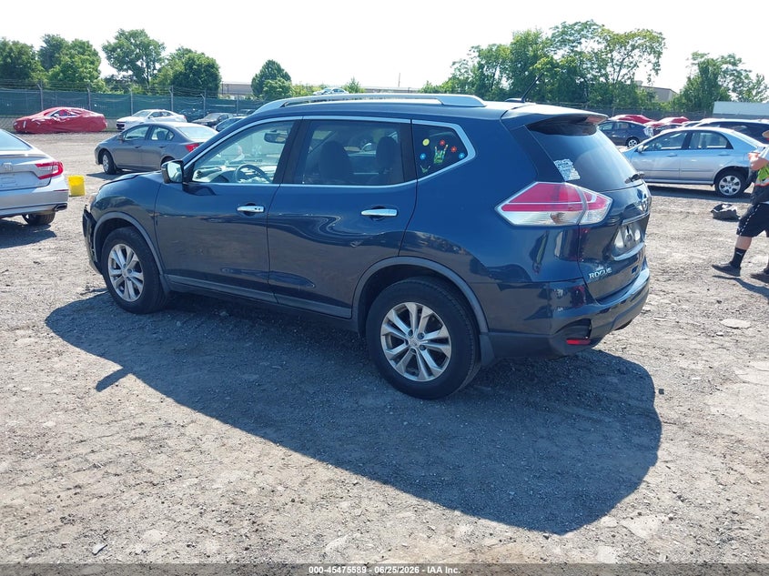 2016 Nissan Rogue VIN KNMAT2MV7GP704811 IAAI salvage auction — FRONT END, Salvage (Pennsylvania), sold $925 on 2026-07-24 (photo 3)