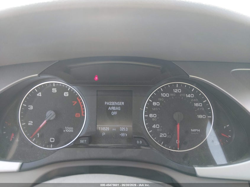 2011 Audi A4 VIN WAUFFAFL7BN051949 IAAI salvage auction — HAIL, Salvage (Ohio), sold $1,350 on 2026-07-28 (photo 7)
