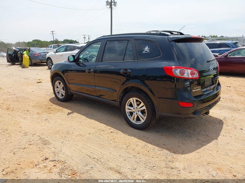 2012 Hyundai Santa fe VIN 5XYZHDAGXCG125461 IAAI salvage auction — REAR END, Salvage (North Carolina), sold $1,250 on 2026-07-13 (photo 3)