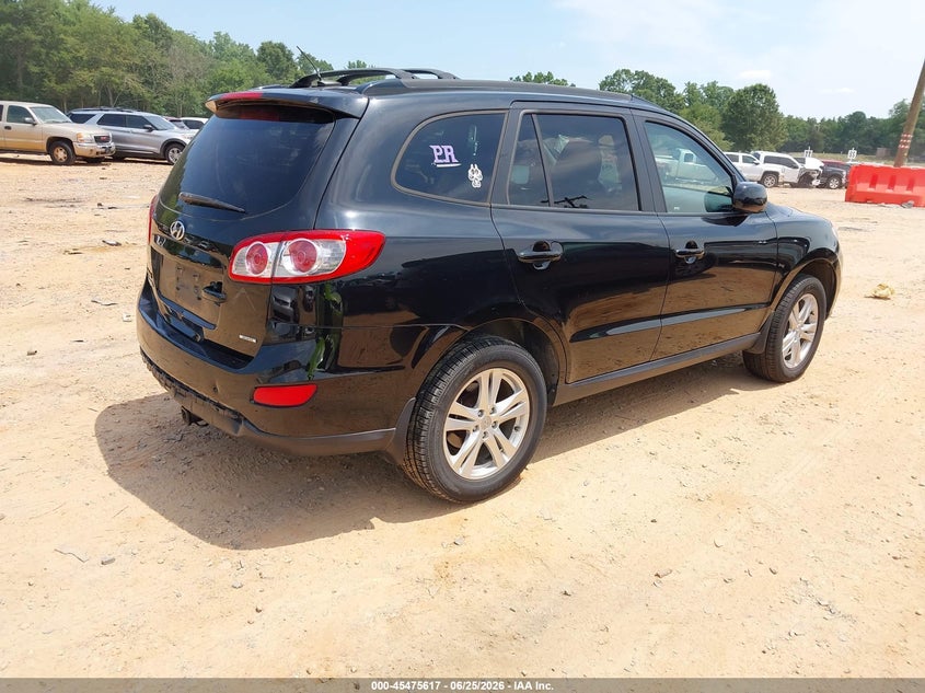2012 Hyundai Santa fe VIN 5XYZHDAGXCG125461 IAAI salvage auction — REAR END, Salvage (North Carolina), sold $1,250 on 2026-07-13 (photo 4)