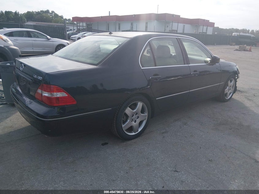 2005 Lexus Ls VIN JTHBN36F855017712 IAAI salvage auction — FRONT END, Clear (Maryland), sold $875 on 2026-07-30 (photo 4)