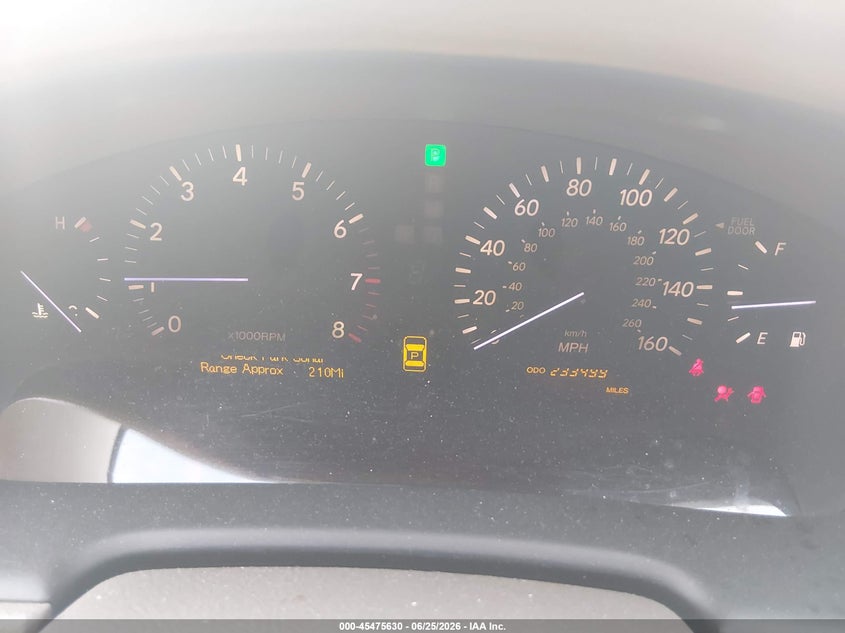 2005 Lexus Ls VIN JTHBN36F855017712 IAAI salvage auction — FRONT END, Clear (Maryland), sold $875 on 2026-07-30 (photo 7)