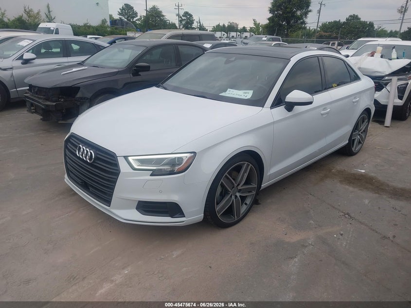 2020 Audi A3 VIN WAUCUGFFXLA070297 IAAI salvage auction — RIGHT FRONT, Salvage (North Carolina), sold $7,500 on 2026-08-05 (photo 2)