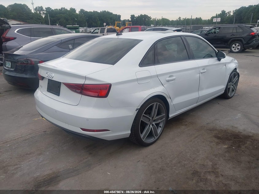2020 Audi A3 VIN WAUCUGFFXLA070297 IAAI salvage auction — RIGHT FRONT, Salvage (North Carolina), sold $7,500 on 2026-08-05 (photo 4)
