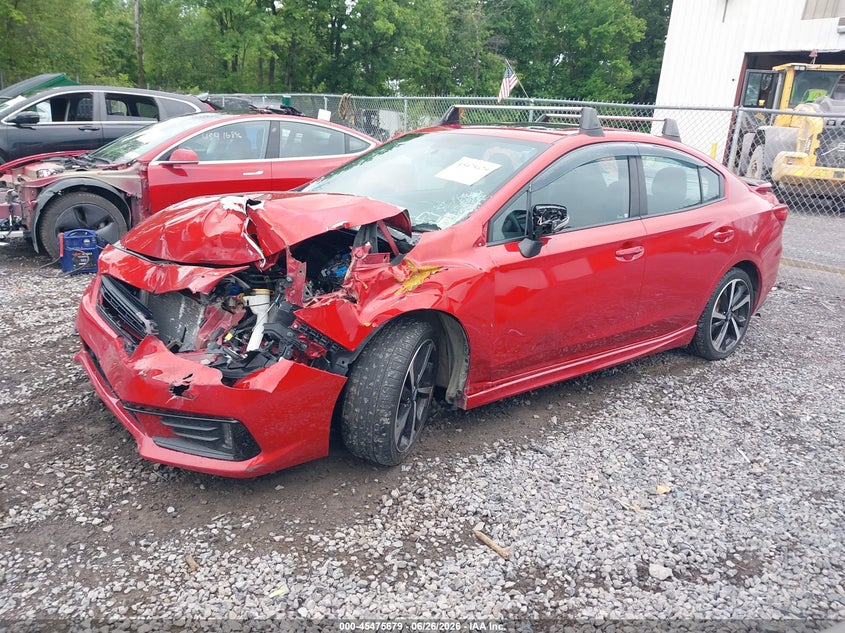 2021 Subaru Impreza VIN 4S3GKAM68M3601979 IAAI salvage auction — FRONT END, Mv-907A (New York), sold $1,250 on 2026-07-11 (photo 2)