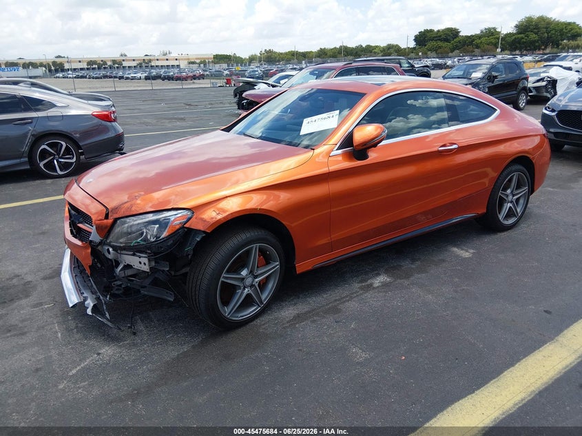 2017 Mercedes-benz C-klasse VIN WDDWJ4KB1HF362415 IAAI salvage auction — LEFT FRONT, Rebuildable (Florida), sold $7,600 on 2026-07-22 (photo 2)