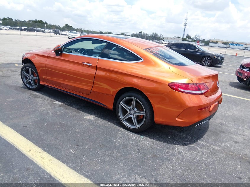 2017 Mercedes-benz C-klasse VIN WDDWJ4KB1HF362415 IAAI salvage auction — LEFT FRONT, Rebuildable (Florida), sold $7,600 on 2026-07-22 (photo 3)