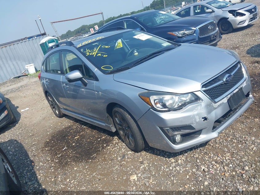 2015 Subaru Impreza VIN JF1GPAW69FH201391 IAAI salvage auction — FRONT END, Salvage Title, sold $425 on 2026-07-14 (photo 1)