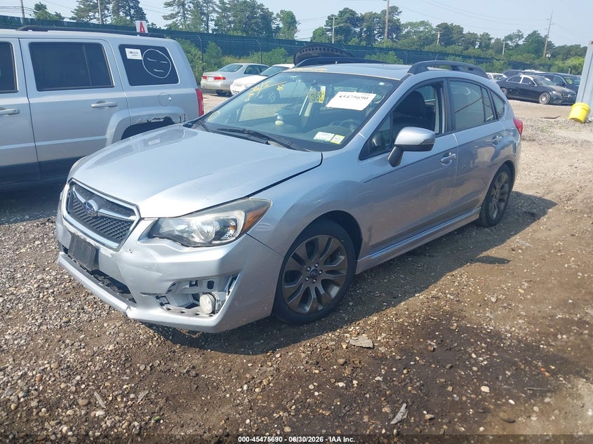 2015 Subaru Impreza VIN JF1GPAW69FH201391 IAAI salvage auction — FRONT END, Salvage Title, sold $425 on 2026-07-14 (photo 2)