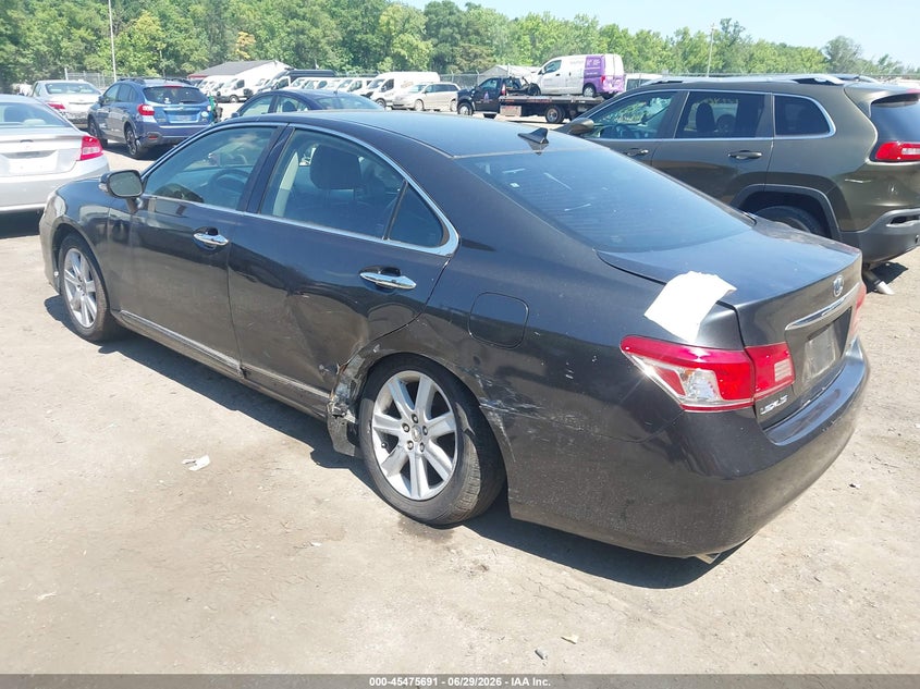2010 Lexus Es 350 VIN JTHBK1EG7A2343004 IAAI salvage auction — LEFT REAR, Salvage - Greater Than 75% (Maryland), sold $925 on 2026-07-28 (photo 3)