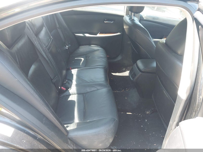 2010 Lexus Es 350 VIN JTHBK1EG7A2343004 IAAI salvage auction — LEFT REAR, Salvage - Greater Than 75% (Maryland), sold $925 on 2026-07-28 (photo 8)
