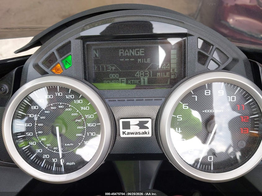 2025 Kawasaki Zx VIN JKBZXNJ10SA021103 IAAI salvage auction — SIDE, Salvage Title, sold $2,500 on 2026-07-23 (photo 7)