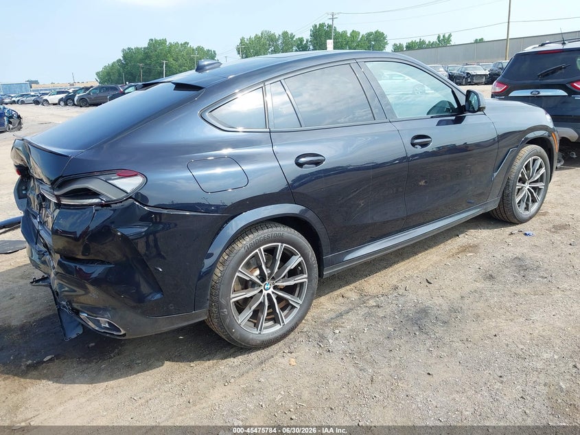 2021 BMW X6 VIN 5UXCY6C06M9E93643 IAAI salvage auction — FRONT & REAR, Salvage Title, sold $26,250 on 2026-07-29 (photo 4)