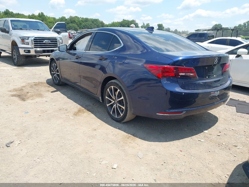 2016 Acura Tlx VIN 19UUB2F50GA004579 IAAI salvage auction — LEFT FRONT, Salvage Title, sold $3,450 on 2026-07-23 (photo 3)