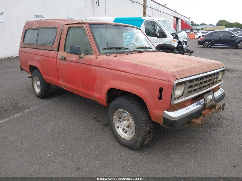 1987 Ford Ranger VIN 1FTCR11A8HUC84109 IAAI salvage auction — BIO HAZARD, Clear-Dealer Only (Washington), sold $100 on 2026-07-09 (photo 1)