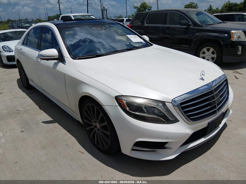 2015 Mercedes-benz S-klasse VIN WDDUG8CB9FA068864 IAAI salvage auction — ROOF, Original (Texas), sold $9,200 on 2026-08-14 (photo 1)