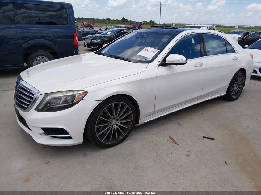 2015 Mercedes-benz S-klasse VIN WDDUG8CB9FA068864 IAAI salvage auction — ROOF, Original (Texas), sold $9,200 on 2026-08-14 (photo 2)