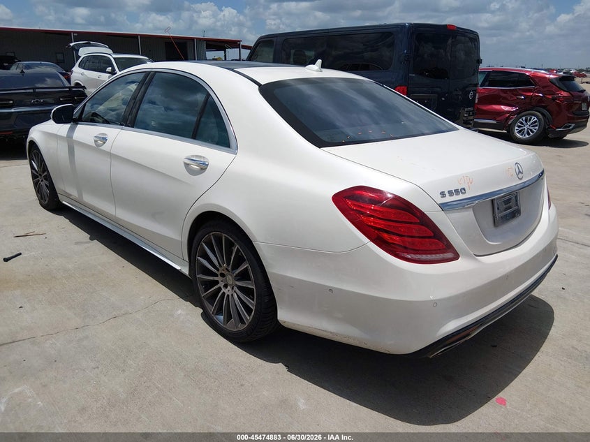 2015 Mercedes-benz S-klasse VIN WDDUG8CB9FA068864 IAAI salvage auction — ROOF, Original (Texas), sold $9,200 on 2026-08-14 (photo 3)