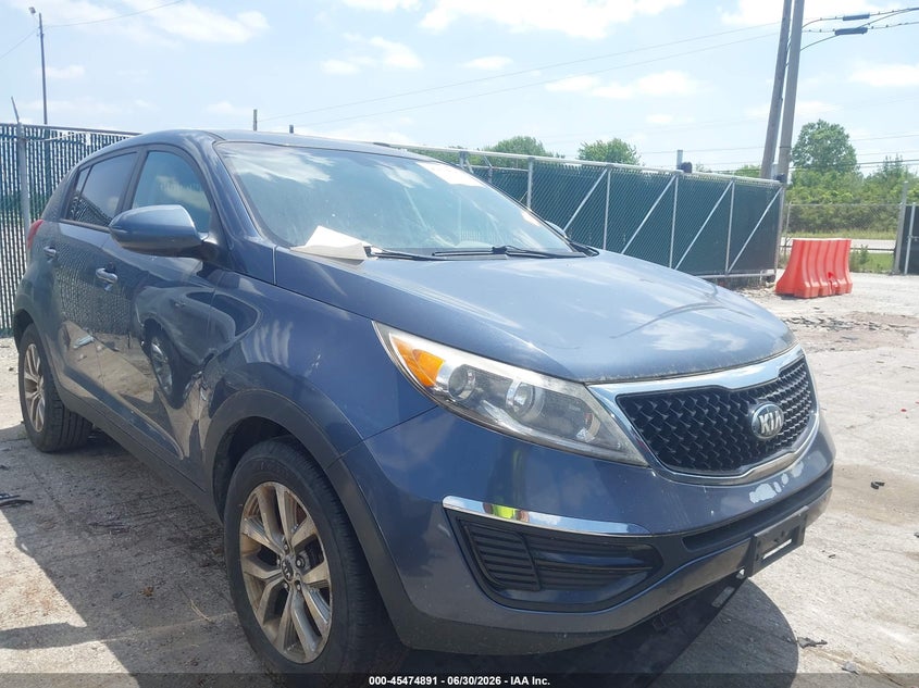 2016 Kia Sportage VIN KNDPB3ACXG7812068 IAAI salvage auction — NORMAL WEAR, Original (Ohio), sold $925 on 2026-07-28 (photo 1)
