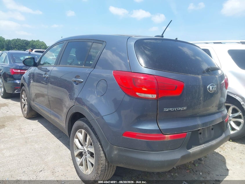 2016 Kia Sportage VIN KNDPB3ACXG7812068 IAAI salvage auction — NORMAL WEAR, Original (Ohio), sold $925 on 2026-07-28 (photo 3)